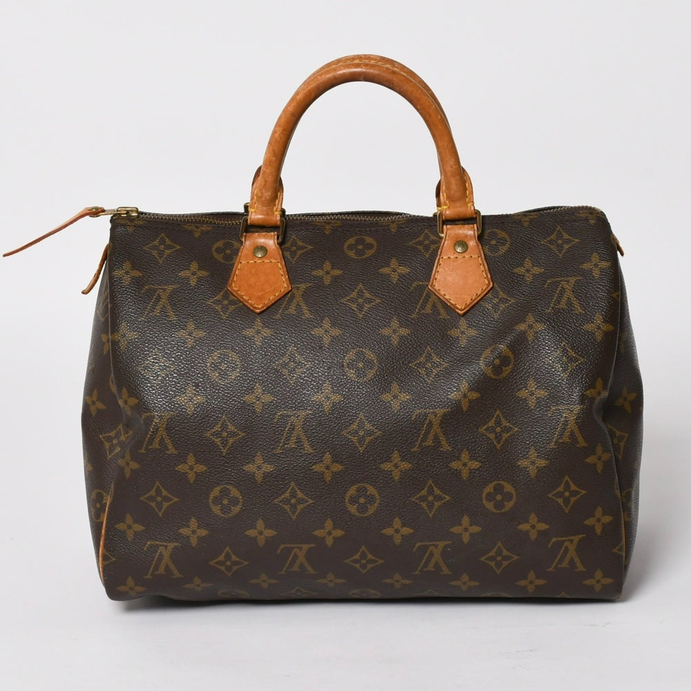 LOUIS VUITTON Speedy 30 Handbag M41526 Monogram Brown Good Used 4a004722