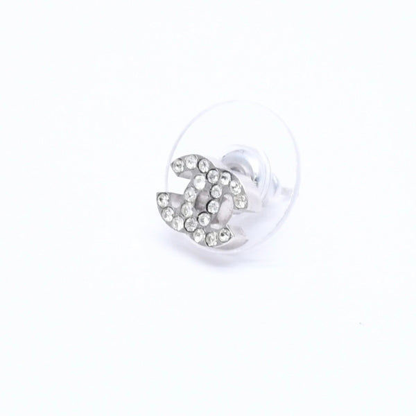 Very good condition CHANEL Coco Mark Rhinestone Silver 03P stamp Weight approx. 1.30g Used 4a004560