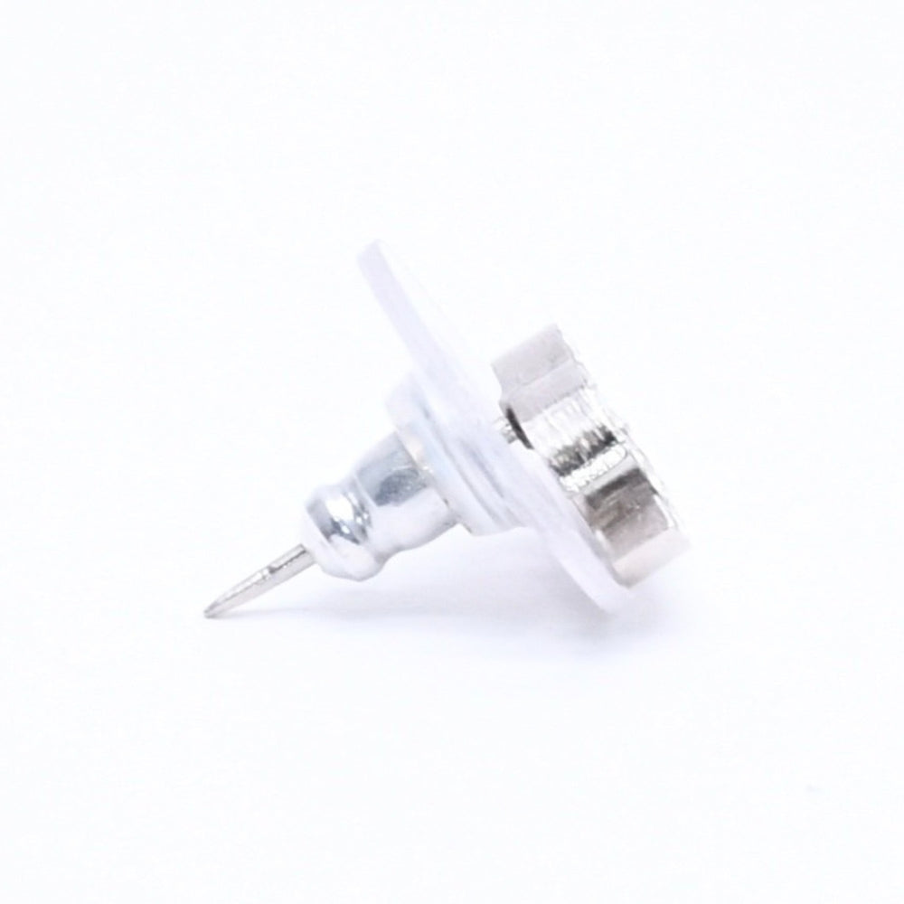 Very good condition CHANEL Coco Mark Rhinestone Silver 03P stamp Weight approx. 1.30g Used 4a004560
