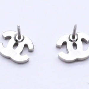 Very good condition CHANEL Coco Mark Rhinestone Silver 03P stamp Weight approx. 1.30g Used 4a004560