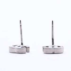 Very good condition CHANEL Coco Mark Rhinestone Silver 03P stamp Weight approx. 1.30g Used 4a004560