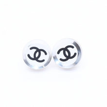 画像をギャラリービューアに読み込む, 極美品 CHANEL シャネル ボタンピアス シルバー ココマーク ミラー 重量約4.15g 08V刻印 シルバー 中古 4a004562