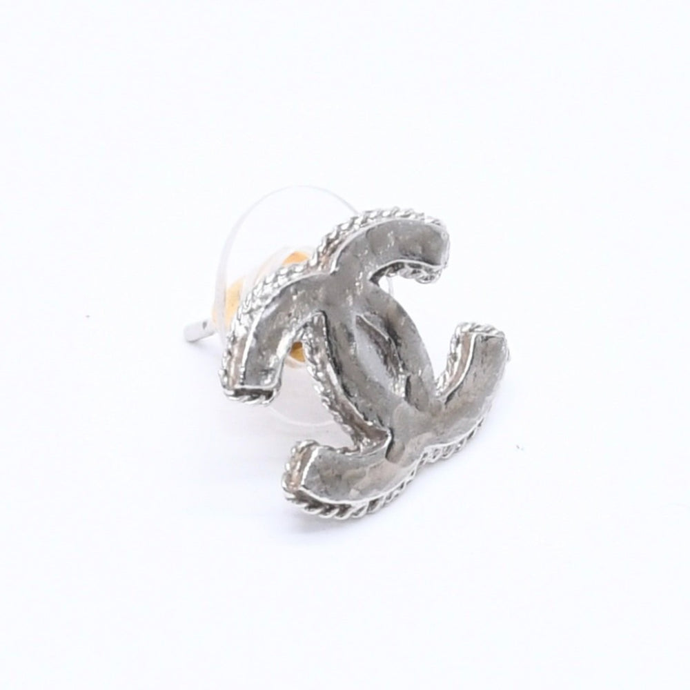 CHANEL Chanel earrings silver metal Coco Mark 12A stamp Weight approx. 2.75g Good condition Used 4a004565