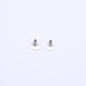 Very good condition CHANEL button earrings silver here mark mirror weight approx. 4.15g 08V engraved silver used 4a004562