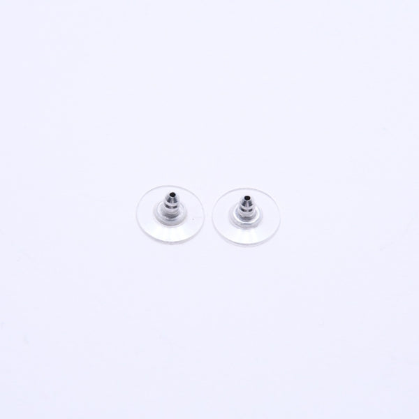 Very good condition CHANEL button earrings silver here mark mirror weight approx. 4.15g 08V engraved silver used 4a004562