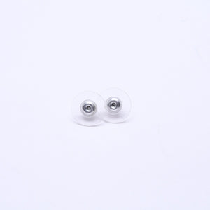 Very good condition CHANEL button earrings silver here mark mirror weight approx. 4.15g 08V engraved silver used 4a004562