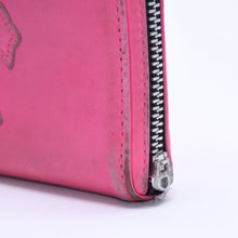 画像をギャラリービューアに読み込む, CHROME HEARTS クロムハーツ REC F ZIP #2 WALLET レック F ジップ #2 ウォレット 長財布 セメタリークロスパッチ ピンク 良品 中古 4a004544