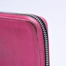 画像をギャラリービューアに読み込む, CHROME HEARTS クロムハーツ REC F ZIP #2 WALLET レック F ジップ #2 ウォレット 長財布 セメタリークロスパッチ ピンク 良品 中古 4a004544