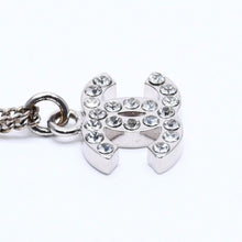 画像をギャラリービューアに読み込む, 極美品 CHANEL シャネル ネックレス ココマーク ラインストーン シルバー B11V刻印 重量約5.71g 中古 4a004558