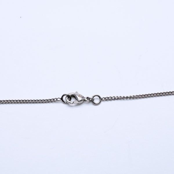 極美品 CHANEL シャネル ネックレス ココマーク ラインストーン シルバー B11V刻印 重量約5.71g 中古 4a004558