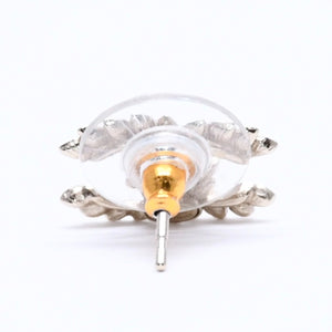 Very good condition CHANEL earrings here mark black rhinestone C20A stamp weight approx. 2.18g used 4a004557