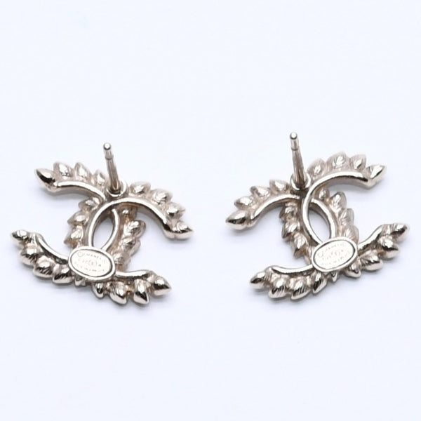 Very good condition CHANEL earrings here mark black rhinestone C20A stamp weight approx. 2.18g used 4a004557