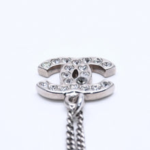 Load image into Gallery viewer, CHANEL シャネル ネックレス Coco Mark ココマーク シルバー ラインストーン 09V刻印 重量約5.63g 美品 中古 4a004554
