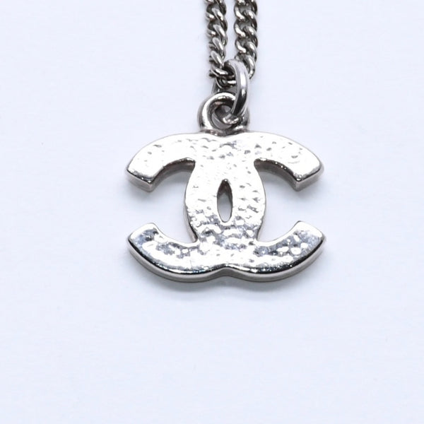CHANEL Necklace Coco Mark Silver Rhinestone 09V stamp Weight approx. 5.63g Good condition Used 4a004554