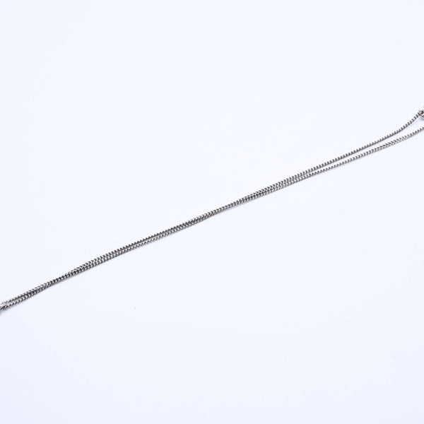 CHANEL Necklace Coco Mark Silver Rhinestone 09V stamp Weight approx. 5.63g Good condition Used 4a004554