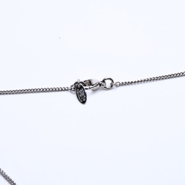 CHANEL Necklace Coco Mark Silver Rhinestone 09V stamp Weight approx. 5.63g Good condition Used 4a004554