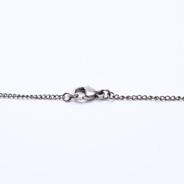 CHANEL シャネル ネックレス ココマーク シルバー ラインストーン 05A刻印 重量約7.91g 美品 中古 4a004559