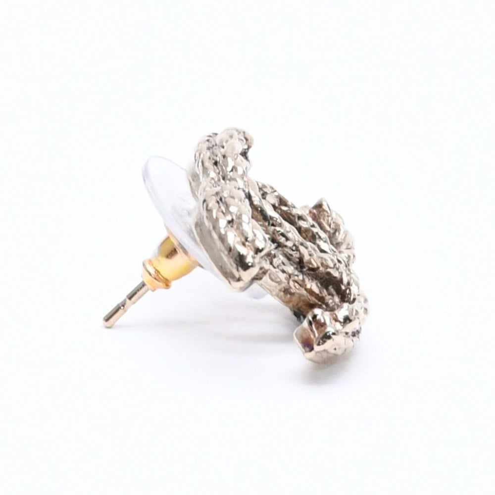 CHANEL Chanel Earrings Coco Mark Chain Motif Gold 10A Engraved Weight Approx. 6.79g Good Condition Used 4a004572