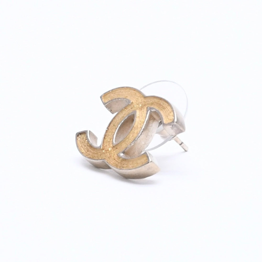 極美品 CHANEL シャネル ピアス イヤリング ココマーク ゴールドグリッター 07A刻印 重量約4.05g 中古 4a004571