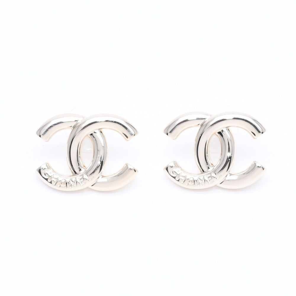 極美品 CHANEL シャネル ピアス イヤリング ココマーク Coco Mark ココマーク ライトゴールド 25P刻印 重量約18.07g 中古 4a004563