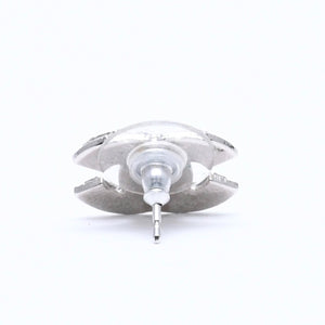 極美品 CHANEL シャネル ピアス Coco Mark ココマーク シルバー ラインストーン A11V刻印 重量約3.40g 中古 4a004575