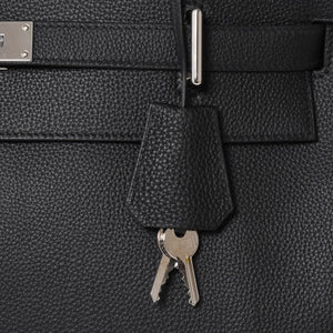 Like new HERMES Maxi Kelly 42 Handbag B engraved Togo Noir SV hardware Made in 2023 Inside stitching Used 4a004578