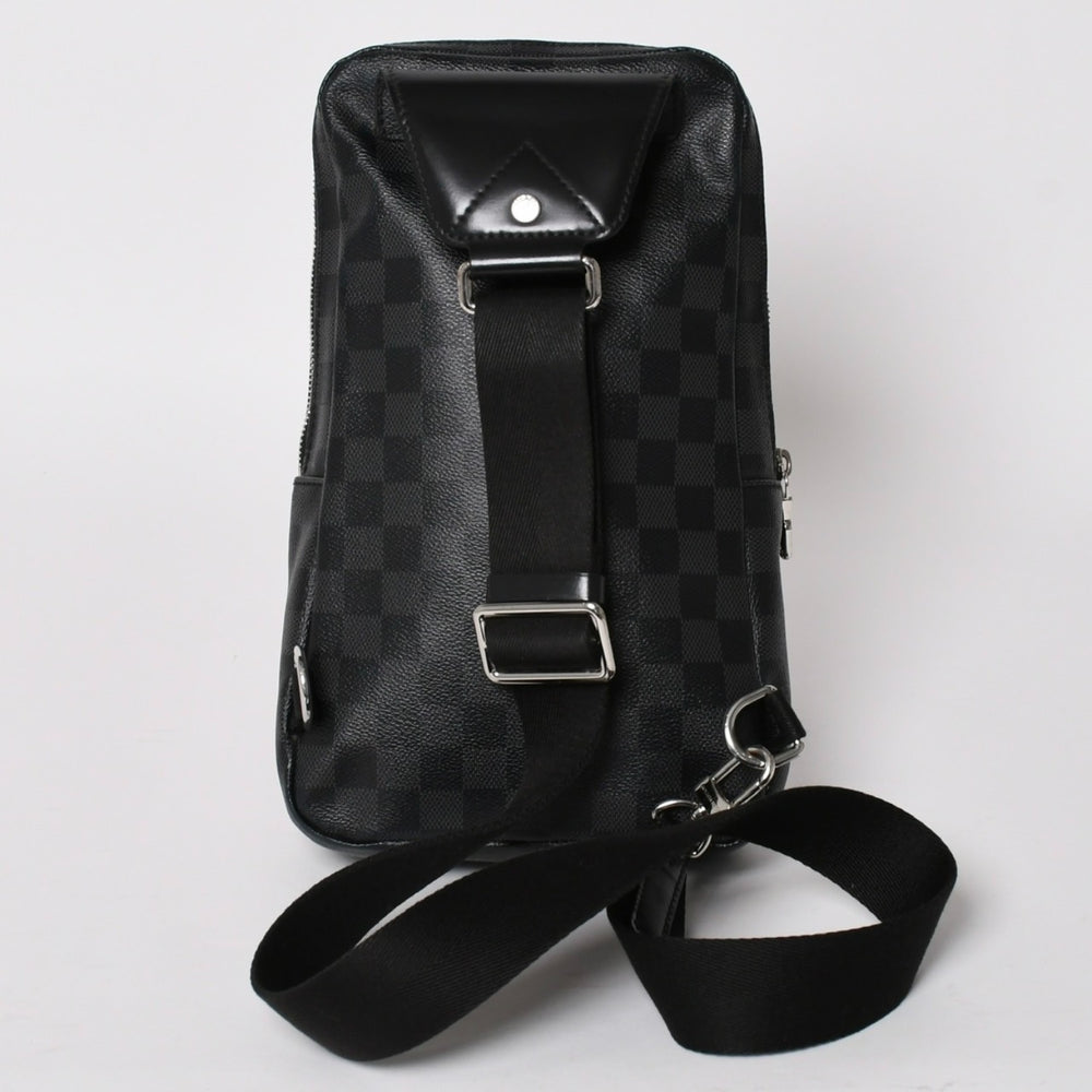 LOUIS VUITTON ルイヴィトン ショルダーバッグ ダミエ グラフィット アヴェニュー スリングバッグ N41719 美品 中古 4a004580