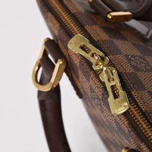 LOUIS VUITTON ルイヴィトン アルマ ハンドバッグ ダミエ エベヌ ブラウン N51131 ゴールド金具 美品 中古 4a004585