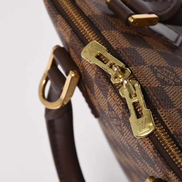 LOUIS VUITTON ルイヴィトン アルマ ハンドバッグ ダミエ エベヌ ブラウン N51131 ゴールド金具 美品 中古 4a004585