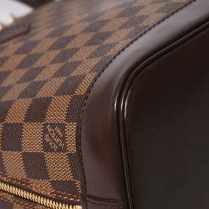 LOUIS VUITTON ルイヴィトン アルマ ハンドバッグ ダミエ エベヌ ブラウン N51131 ゴールド金具 美品 中古 4a004585