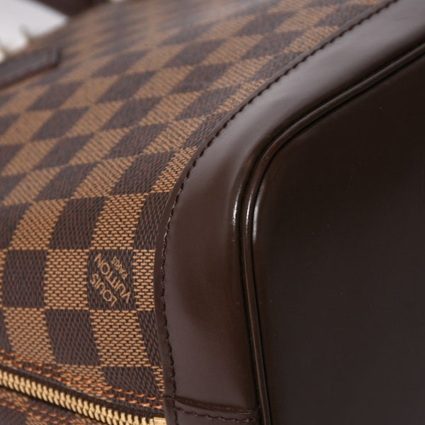 LOUIS VUITTON ルイヴィトン アルマ ハンドバッグ ダミエ エベヌ ブラウン N51131 ゴールド金具 美品 中古 4a004585