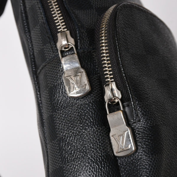 LOUIS VUITTON Shoulder Bag Damier Graphite Avenue Sling Bag N41719 Good Condition Used 4a004580