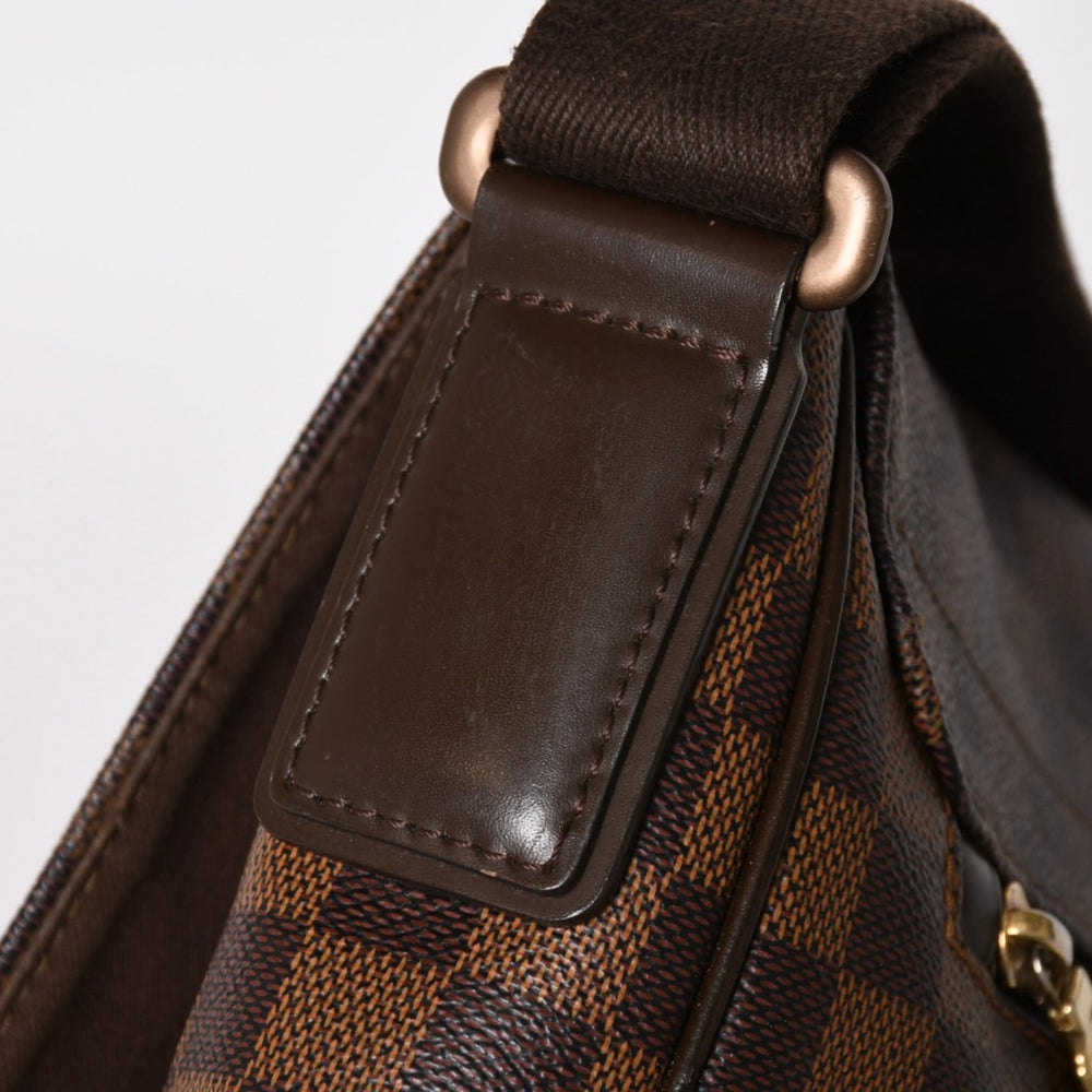 極美品 LOUIS VUITTON ルイ ヴィトン ディストリクトMM ショルダーバッグ ダミエキャンバス N41212 ブラウン 中古 4a004590