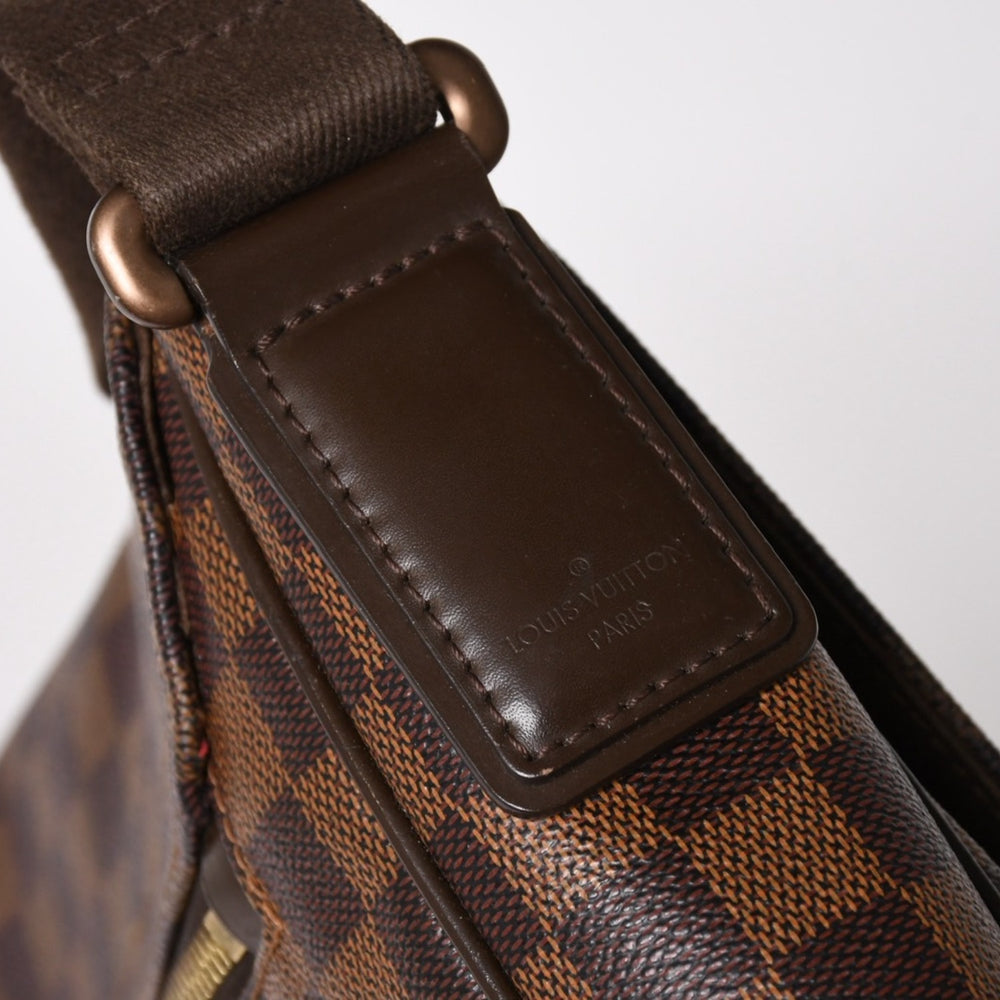 極美品 LOUIS VUITTON ルイ ヴィトン ディストリクトMM ショルダーバッグ ダミエキャンバス N41212 ブラウン 中古 4a004590