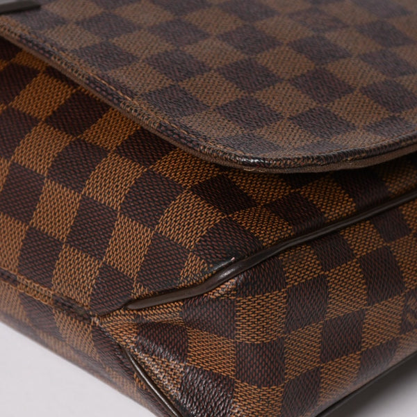 極美品 LOUIS VUITTON ルイ ヴィトン ディストリクトMM ショルダーバッグ ダミエキャンバス N41212 ブラウン 中古 4a004590