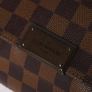 極美品 LOUIS VUITTON ルイ ヴィトン ディストリクトMM ショルダーバッグ ダミエキャンバス N41212 ブラウン 中古 4a004590