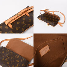 画像をギャラリービューアに読み込む, 極美品 LOUIS VUITTON ルイヴィトン ショルダーバッグ ウエストポーチ M51159 ポシェット マレル ブラウン ゴールド金具 中古 4a004583