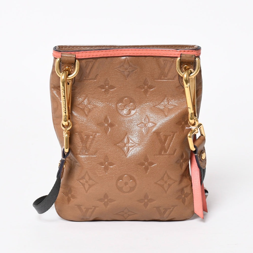 Very good condition LOUIS VUITTON Shoulder bag M40369 Underground flat bag Shoulder bag Brown Pink Gold hardware Used 4a004769