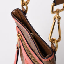 画像をギャラリービューアに読み込む, 極美品 LOUIS VUITTON ルイヴィトン ショルダーバッグ M40369 アンダーグラウンド フラットバッグ ショルダーバッグ ブラウン ピンク ゴールド金具 中古 4a004769