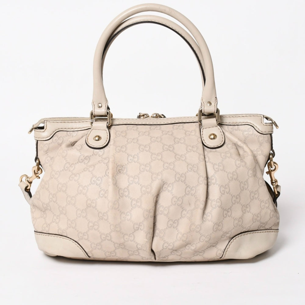 GUCCI グッチ スーキートートバッグ 2WAY バッグ アイボリー ベージュ GGキャンバス 247902 美品 中古 4a004596