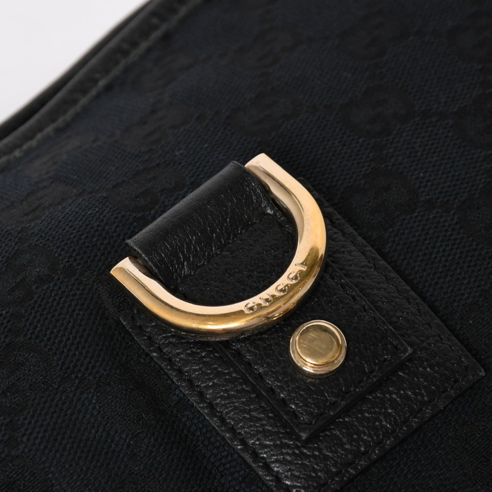 GUCCI Gucci Black Gold Hardware 131326 GG Canvas Abbey Abbey Line Shoulder Bag Good Condition Used 4a004597