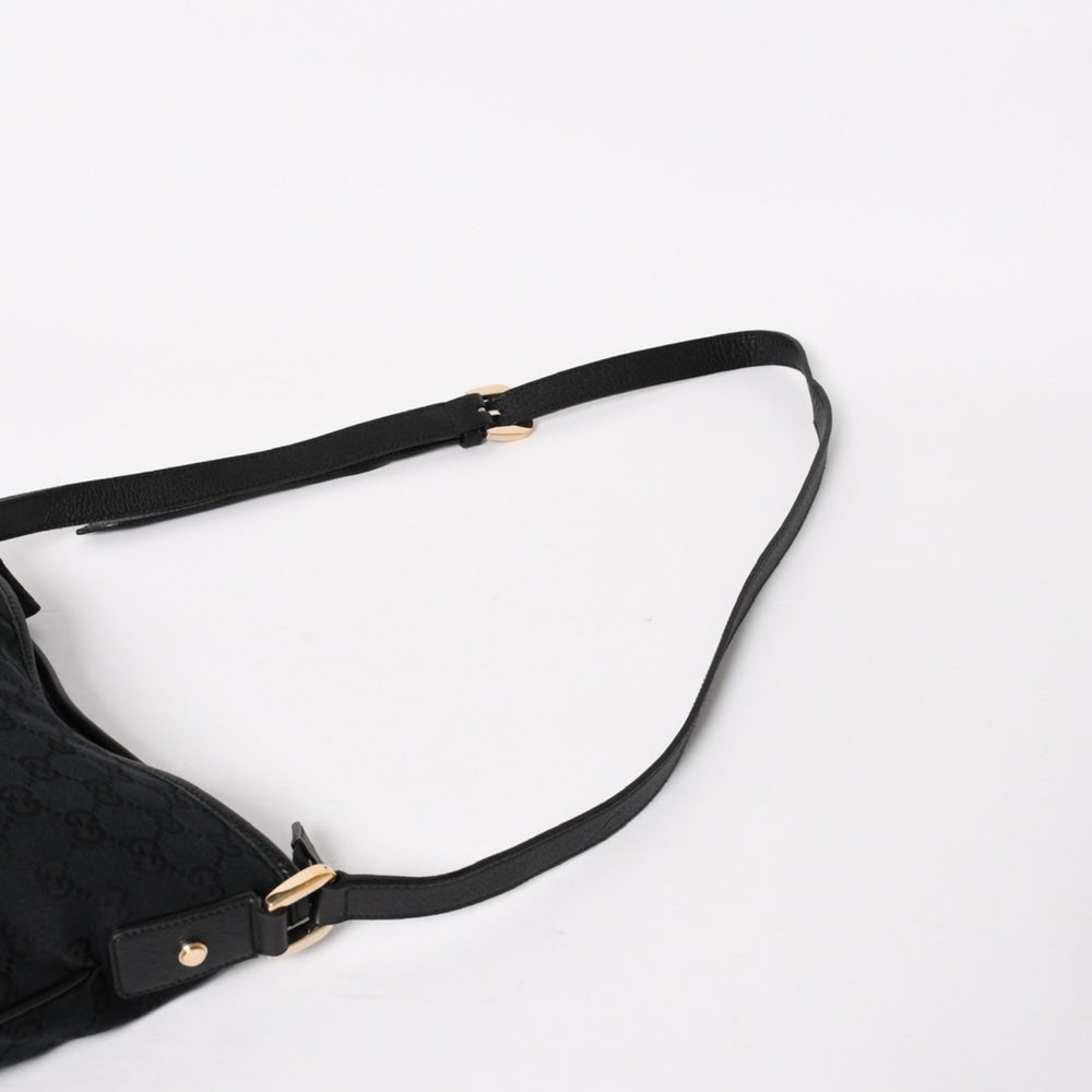 GUCCI Gucci Black Gold Hardware 131326 GG Canvas Abbey Abbey Line Shoulder Bag Good Condition Used 4a004597