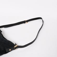 画像をギャラリービューアに読み込む, GUCCI グッチ ブラック ゴールド金具 131326 GGキャンバス Abbey アビーライン ショルダーバッグ 美品 中古 4a004597