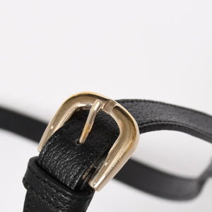 GUCCI Gucci Black Gold Hardware 131326 GG Canvas Abbey Abbey Line Shoulder Bag Good Condition Used 4a004597