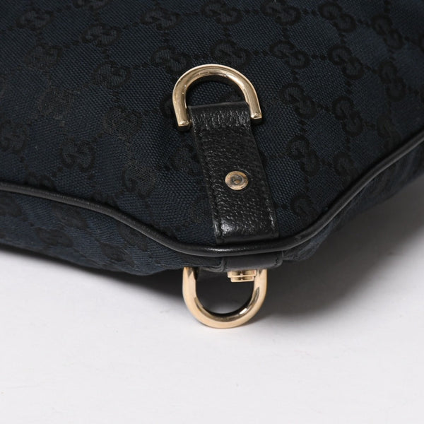 GUCCI Gucci Black Gold Hardware 131326 GG Canvas Abbey Abbey Line Shoulder Bag Good Condition Used 4a004597