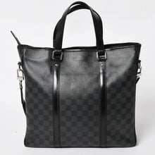 画像をギャラリービューアに読み込む, 極美品 LOUIS VUITTON ルイヴィトン タダオ ショルダーバッグ ハンドバッグ 2way N51192 ダミエグラフィット ブラック シルバー金具 中古 4a004612