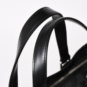 Very good condition LOUIS VUITTON Tadao shoulder bag handbag 2way N51192 Damier graphite black silver hardware used 4a004612