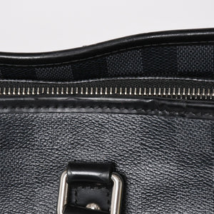 Very good condition LOUIS VUITTON Tadao shoulder bag handbag 2way N51192 Damier graphite black silver hardware used 4a004612