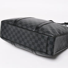 画像をギャラリービューアに読み込む, 極美品 LOUIS VUITTON ルイヴィトン タダオ ショルダーバッグ ハンドバッグ 2way N51192 ダミエグラフィット ブラック シルバー金具 中古 4a004612