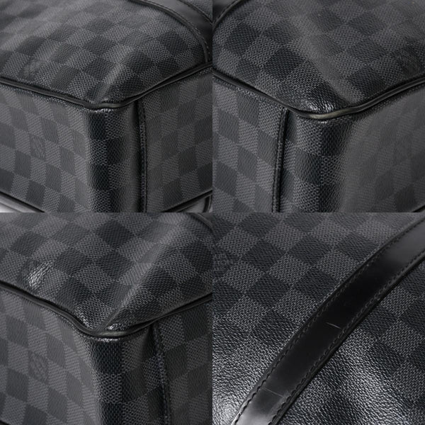 Very good condition LOUIS VUITTON Tadao shoulder bag handbag 2way N51192 Damier graphite black silver hardware used 4a004612